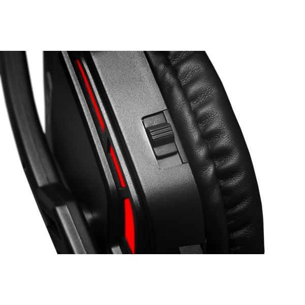 Наушники Redragon THEMIS (полноразмерные закрытые, c микрофоном, игровые, 2m, black-red)