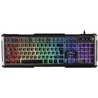 Клавиатура Defender Chimera GK-280DL (USB, мультимедийная, регулируемая подсветка, промо-код "Crossout", black)