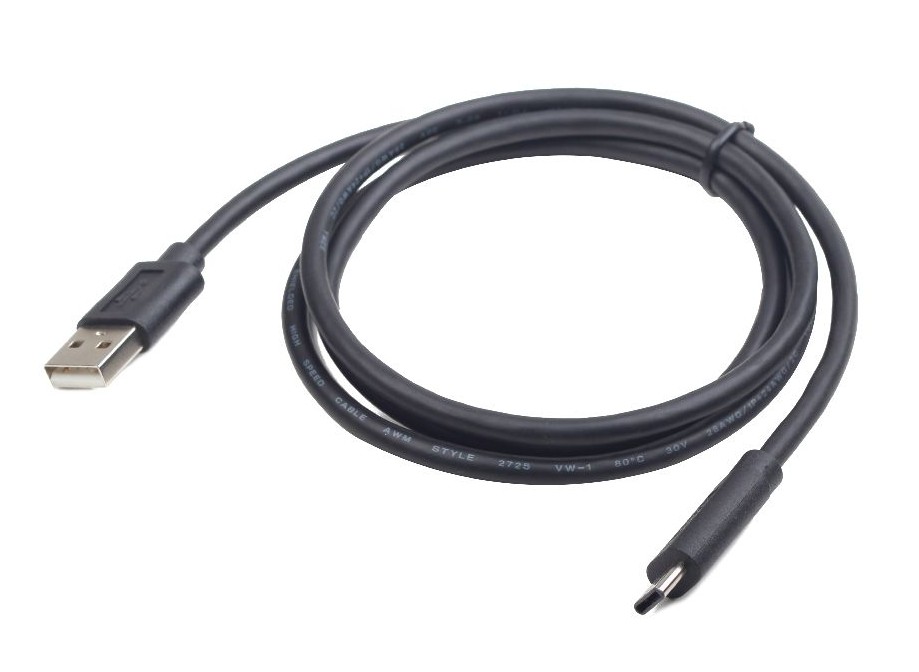 Кабель USB 2.0 Am - USB3.1 Type-C 1.8m (CCP-USB2-AMCM-6, экранированный, пакет, быстрая зарядка 3A/36W, black) Cablexper