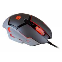 Мышь Oklick HELLWISH 915G V2 (USB, optical, 2400dpi, игровая, black-silver)