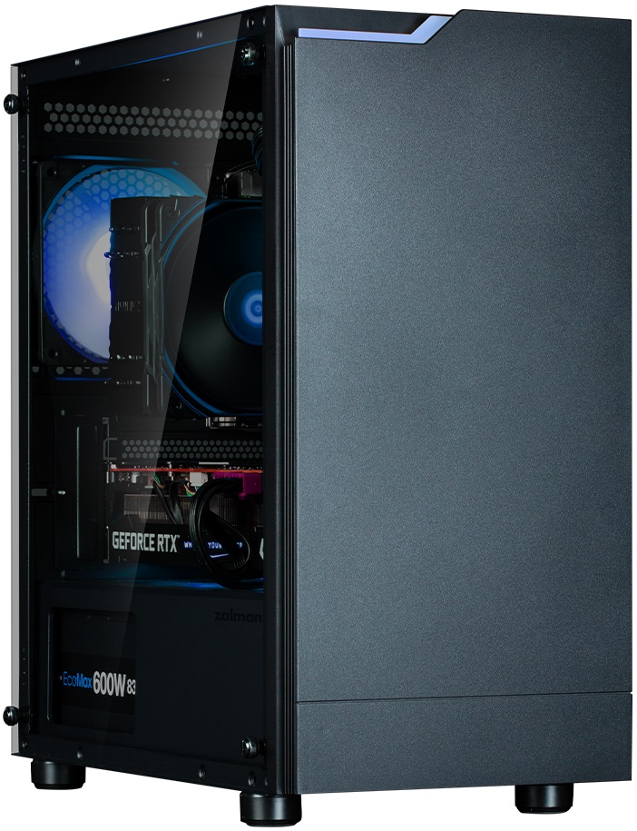 Корпус ZALMAN T4 PLUS (без БП, mATX, USB3.0, 1x ARGB Fan, black)
