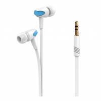 Наушники Velton VLT-JM25L (затычки, без микрофона, 1.2m, white-blue)