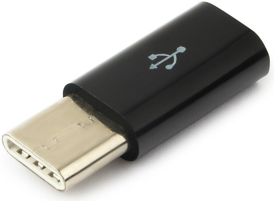 Переходник USB-OTG (A-USB2-CMmF-01, USB Type-C (m) / microUSB (f), black) Cablexpert