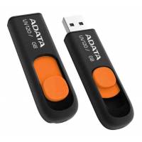 Флеш накопитель USB 2.0 8Gb A-Data UV120, Черный/оранжевый