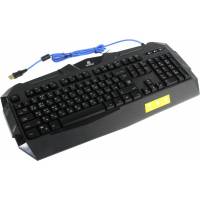 Клавиатура Defender Werewolf GK-120DL (USB, регулируемая подсветка, влагоустойчивая, игровая, промо-код "War Thunder", black)