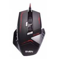Мышь Sven GX-990 (USB, optical, 2500dpi, игровая, подсветка, black)