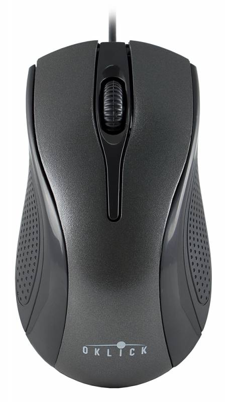 Мышь Oklick 215M (USB, optical, 1000dpi, black-grey)