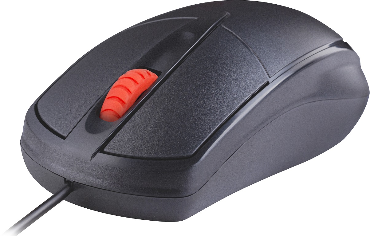 Мышь Defender Icon MB-057 (USB, optical, 1000dpi, тихий клик, 1.8m, black)