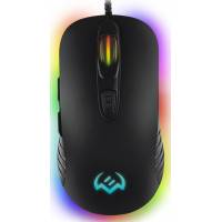 Мышь Sven RX-G820 (USB, optical, 4800dpi, игровая, RGB подсветка, программируемая, soft-touch, 1.8m, black)