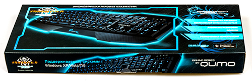 Клавиатура QUMO Tarantula GK-003 (USB, мультимедийная, игровая, трехцветная подсветка клавиш, black)