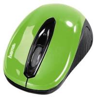 Мышь беспроводная Hama AM-7300 (optical, 1000dpi, 2xAAA, black-green)