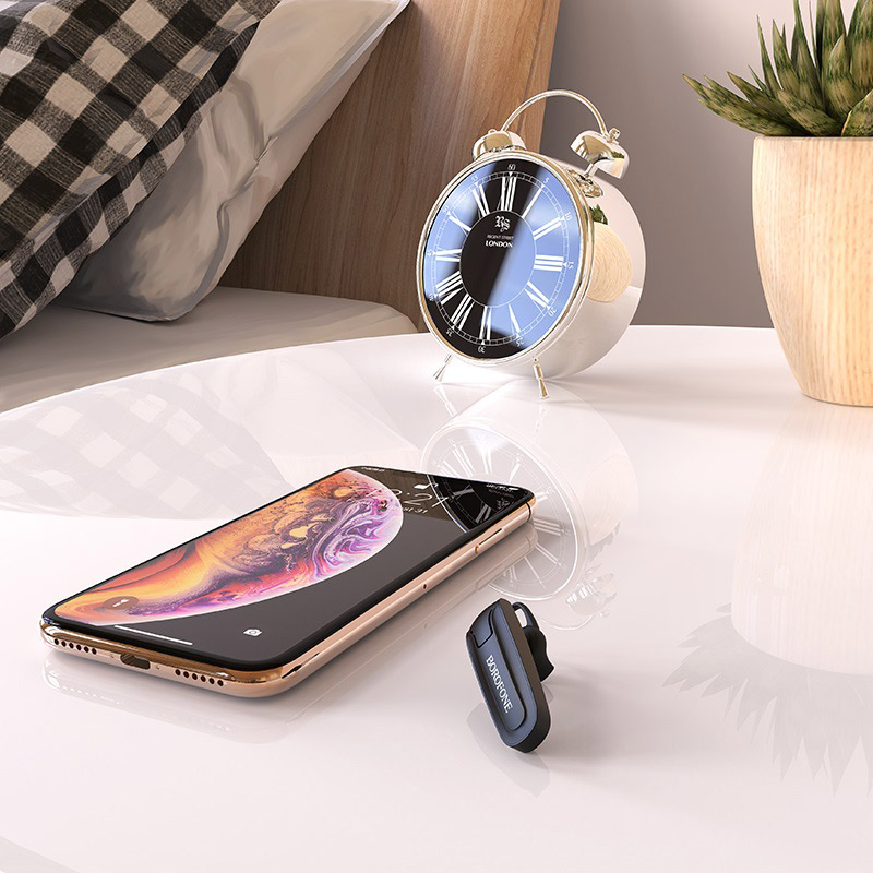 Гарнитура Borofone BC21 Encourage Sound (вкладыш моно, беспроводная, Bluetooth 4.2, с микрофоном, до 4 часов работы от батареи, black)