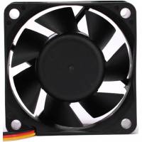 Вентилятор Gembird D6025HM-3 (60x60x25mm, hydro, 4000rpm, 25dBa, 3pin, black) OEM
