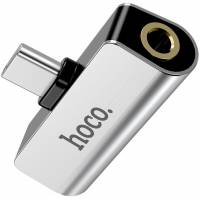Переходник (LS26, Type-C / 3.5mm Jack (f) 4pin, 1.5A, silver) hoco