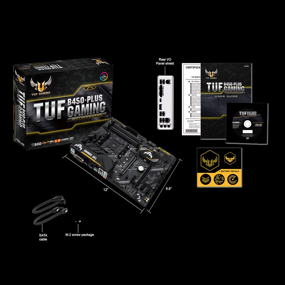 Материнская плата ASUS TUF B450-PLUS GAMING (AM4, ATX) RTL