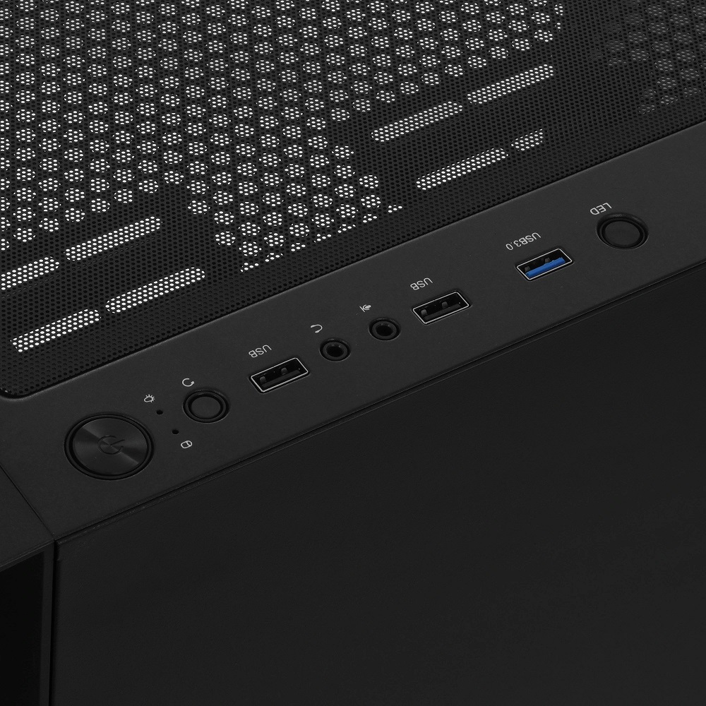 Корпус Powercase Mistral EA17 (CMAEA17-A4) (без БП, ATX, USB3.0, 4x ARGB Fan, black)