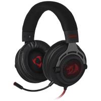 Наушники Redragon ASPIS PRO (полноразмерные закрытые, подключение по USB, c микрофоном, игровые, 2m, black)