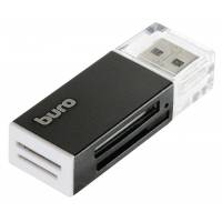 Карт-ридер Buro BU-CR-3104 (microSD, SDHC, M2, MS, MS Duo, MMC, black, USB2.0)