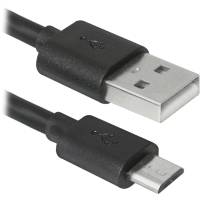 Кабель USB 2.0 Am - micro USB 1.0m (USB08-03BH, black) Defender