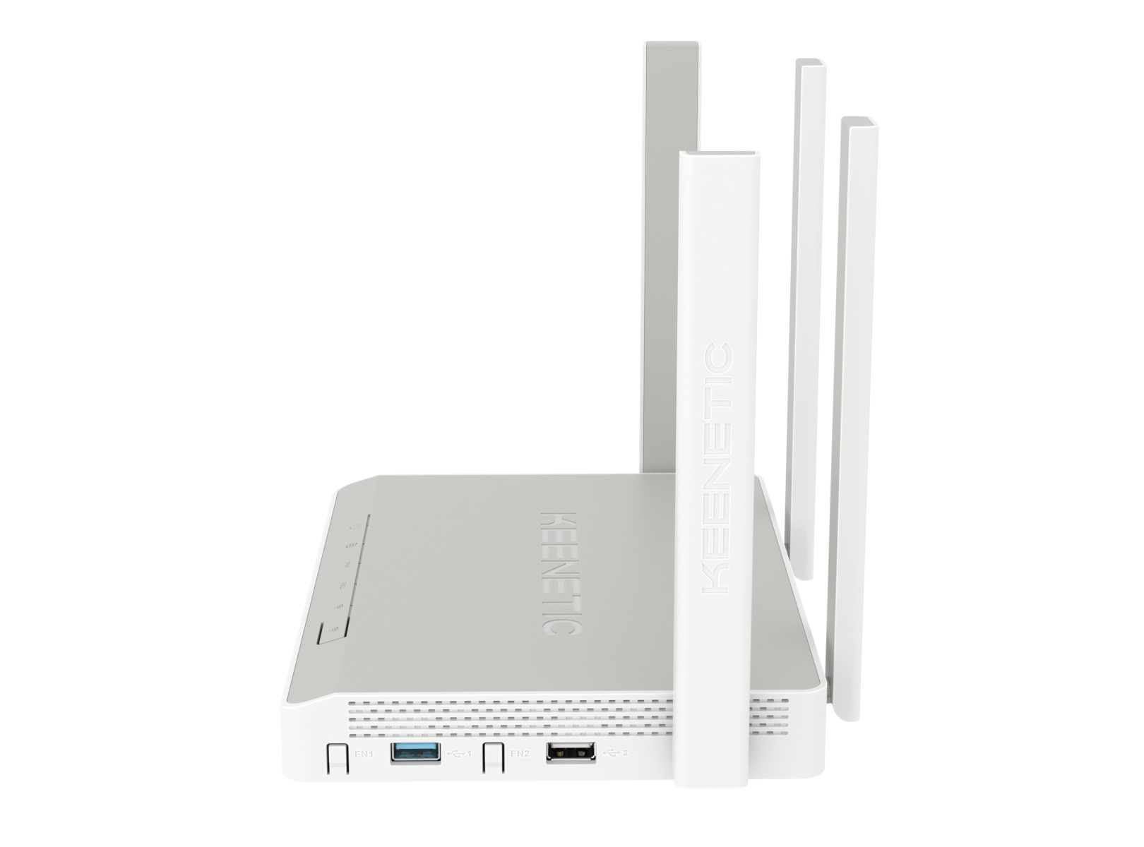 Роутер Keenetic Giga SE (KN-2410) (ADSL2+, 400/867Mbps, 2.4/5GHz, 4 port, 1000Mbps, 4 внешние несъёмные антенны 5dBi, порт SFP, 2*USB, USB Printer/FTP Server/3G/4G/LTE, grey-white)