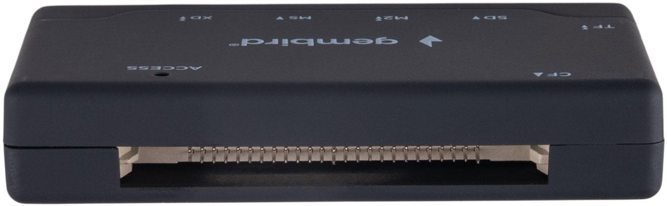 Карт-ридер Gembird (FD2-MSD-4, USB 2.0, SDXC, microSD, XD, MS, M2, CF, до 512Gb, кабель 0.5m, black)