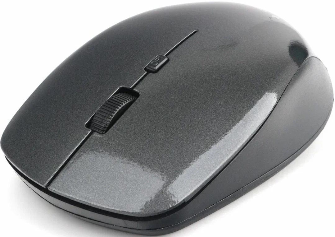 Мышь беспроводная Gembird MUSW-250-1 (optical, 1600dpi, AA, black-grey)