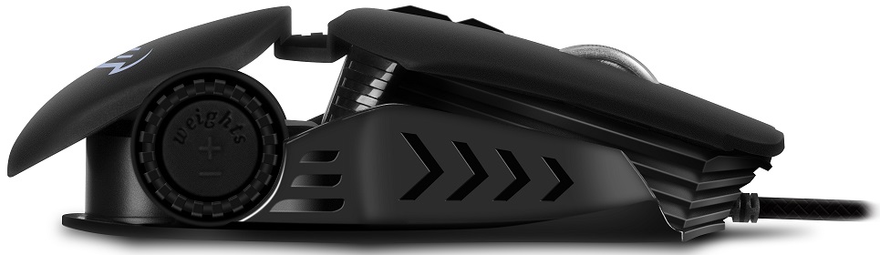 Мышь Sven RX-G815 (USB, optical, 8000dpi, игровая, настраиваемая RGB подсветка, программируемая, soft-touch, 1.8m, black)