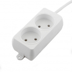 Сетевой удлинитель Гарнизон (EL-NL2-W-3, 2 розетки, 3 метра, 10A, white) OEM
