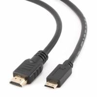 Кабель HDMIm-MiniHDMIm 3m (CC-HDMI4C-15, ver.2.0, с позолоченными контактами, экранированный, black) Cablexpert
