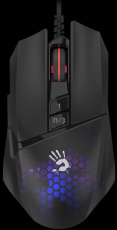 Мышь A4Tech Bloody W65 Max Mini (USB, optical, 12000dpi, игровая, RGB подсветка, программируемая, 1.8m, soft-touch, honeycomb)