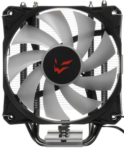 Вентилятор ARDOR WINDSTORM Z4 (1150/1151/1155/1156/1200/1700/AM4/AM5, 120mm, Al, Hydro, 800-1600rpm, <24dBa, 4 тепловые трубки, DTH, 4pin, PWM, ARGB LED, 140W, black) RTL