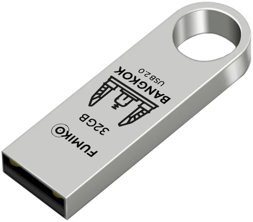 Флеш накопитель USB 2.0 32Gb FUMIKO BANGKOK (FBK-04, silver)