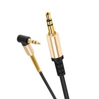 Кабель аудио 3.5mm Jack (m) - 3.5mm Jack (m) 1.0m (UPA02 Spring, black) hoco