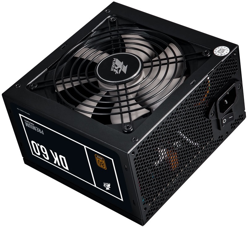 Блок питания 1STPLAYER 600W (PS-600AX, 80+ Bronze, 120mm, 20+4+4+4pin, 2*PCI-E 6+2pin, 6*SATA, 3*HDD) RTL