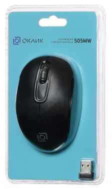 Мышь беспроводная Oklick 505MW (optical, 1000dpi, AA, black)