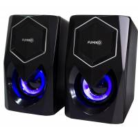 Колонки FUMIKO CONRAD (6W, USB, подсветка, black)