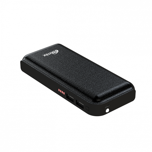 Внешний аккумулятор Ritmix RPB-10001L (литий-ионный, 10000mAh, 2*USB - 2.1A max, вход 2А, black)