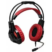 Наушники Defender LESTER (полноразмерные закрытые, c микрофоном, регулятор, игровые, 2.2m, промо-код "Crossout", black-red)