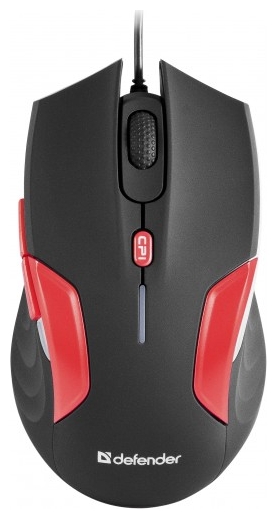 Мышь Defender Warhead GM-1110 (USB, optical, 2000dpi, игровая, black-red)