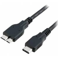 Кабель micro USB 3.0 Am - Type-C 0.5m (black-silver)