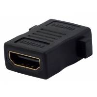 Переходник HDMI (f) -> HDMI (f) (180°, black) BEHPEX