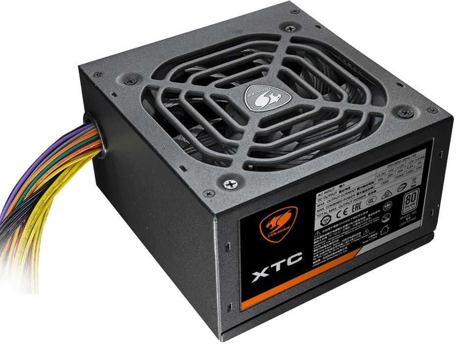Блок питания Cougar 650W (XTC650, 80+, 120mm, 20+4+4+4pin, 2xPCI-E 6+2pin, 6*SATA, 2*HDD) OEM