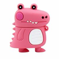 Флеш накопитель - Брелок USB 2.0 32Gb (Динозавр, розовый)