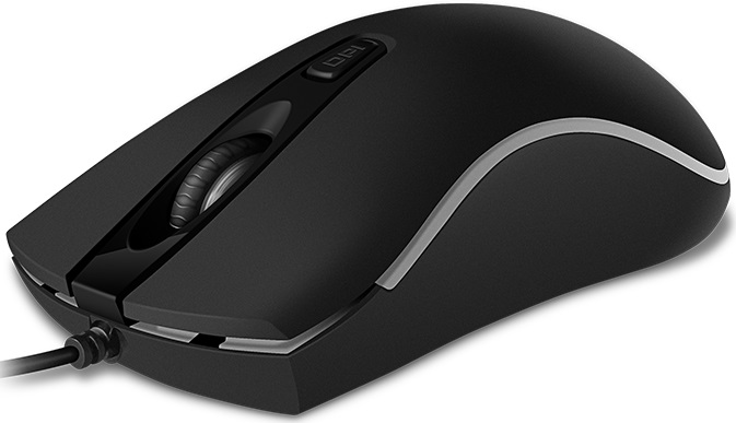 Мышь Sven RX-530S (USB, optical, 1200dpi, динамическая подсветка, бесшумный клик, soft-touch, 1.5m, black)