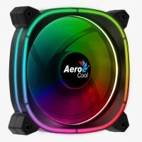 Вентилятор AeroCool Astro 12 (120x120x25mm, Hydro, 1000rpm, 18dBa, 3+3+6pin, Adressable RGB, black) RTL