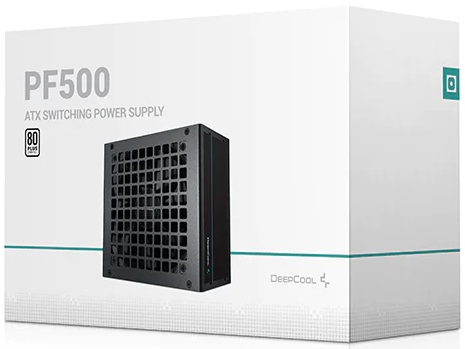 Блок питания DEEPCOOL 500W (PF500D-HA, 80+, 120mm, 20+4+4+4pin, 2xPCI-E 6+2pin, 6*SATA, 2*HDD) RTL