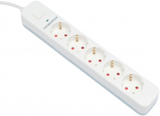 Сетевой фильтр Гарнизон 2.0 (EPS-5-W-2, 5 розеток, 2 метра, 10A, white) OEM