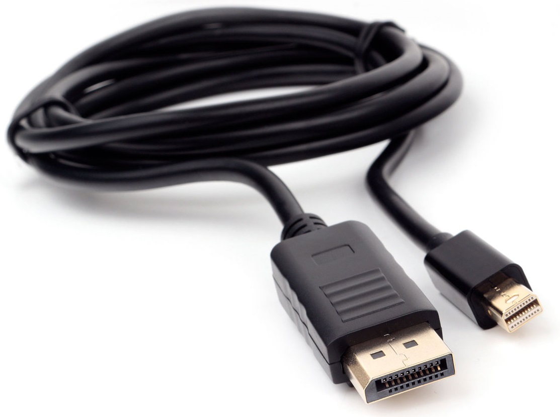 Кабель miniDisplayPort (m) - DisplayPort (m) 1.8m (CCP-mDP2-6, 4K, v.1.2, с позолоченными контактами, экранированный, black) Cablexpert