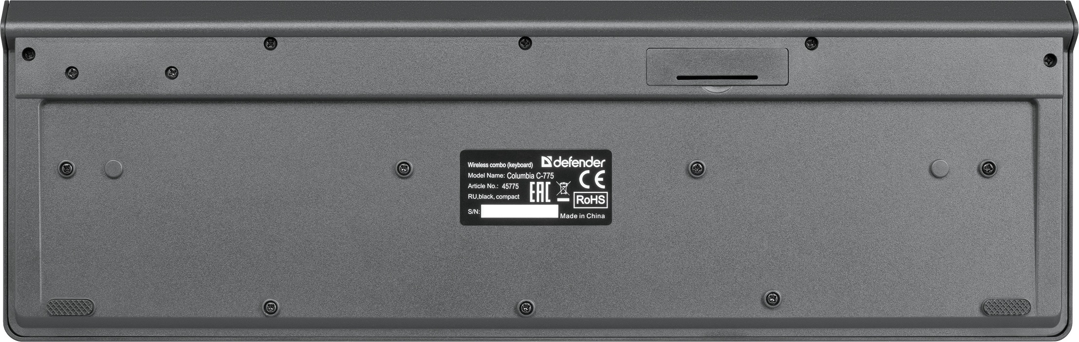Клавиатура+мышь беспроводные Defender Columbia C-775 (black)
