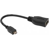 Переходник DEFENDER HDMI 08 microHDMI (M)/HDMI (F) кабель 14.5см